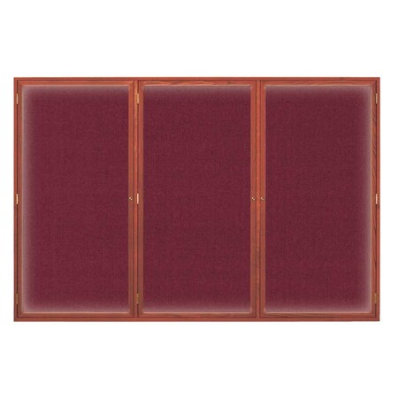 United Visual Products Open Faced Traditional Corkboard, 24x18" UV640A-WHITE-BUFF